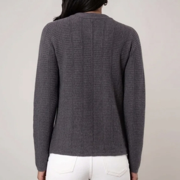 Cyrus Women's Grey Violet Rib Knit Cardigan NWT Size Medium - Picture 9 of 9